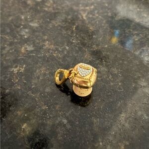 Vintage Gold Juicy Cork Charm Pendant